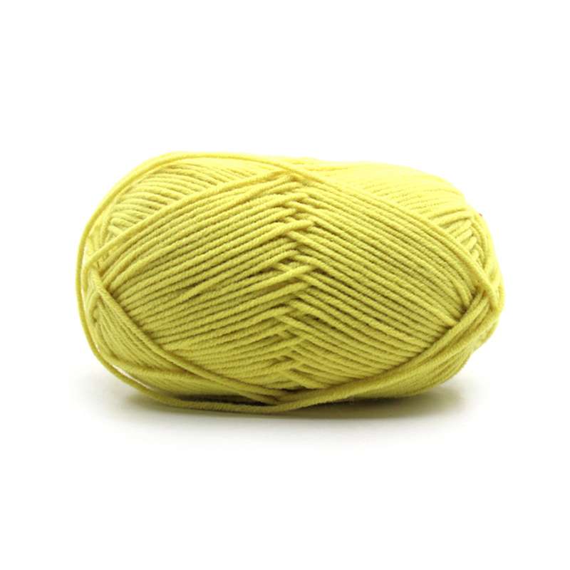 Milk Cotton Yarn Crochet Knitting Wool Yarn Chunky Hand-Woven Soft DIY Craft Yarn