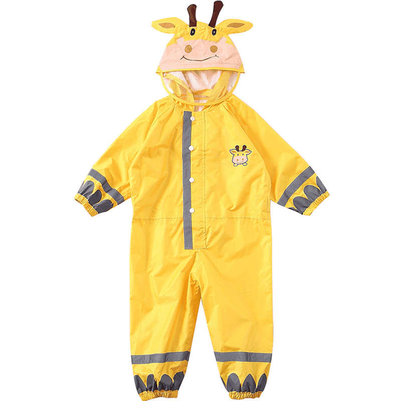 Kids Raincoat Breathable Rainwear Waterproof Raincoat For Children Boys Girls Students Rainsuit Hood