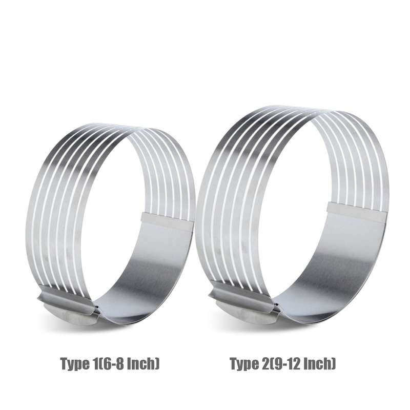 6-8 Inch Cake Cutter Slicer Stainless Steel Adjustable Layered Cake Cutter Slicer Mousse Cake Cutter