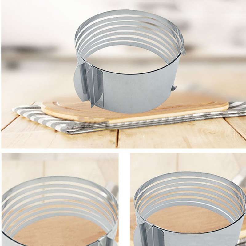 6-8 Inch Cake Cutter Slicer Stainless Steel Adjustable Layered Cake Cutter Slicer Mousse Cake Cutter