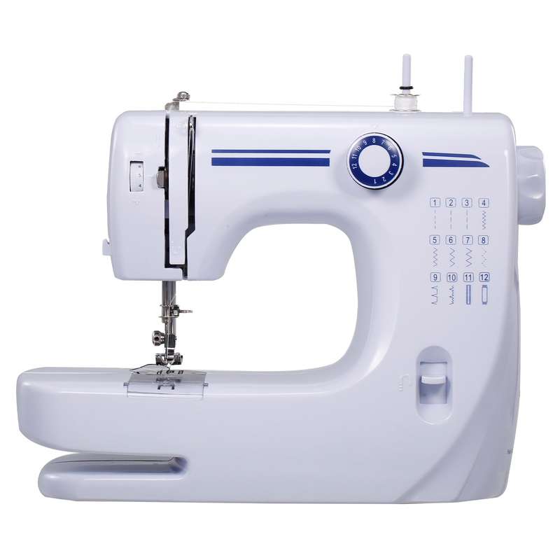 Mini Electric Sewing Machine Household Built-in Stitches Free Arm 12 Stitches Penetrate 8 Layers Des