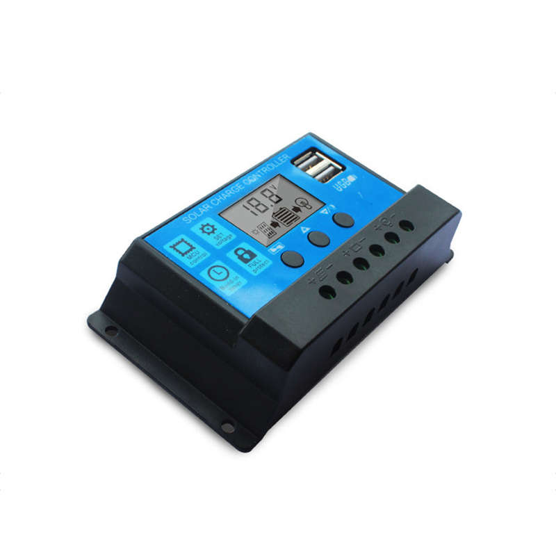 100A Solar Charge Controller, Upgraded Solar Panel USB Port Solar Panel Battery Intelligent Regulato