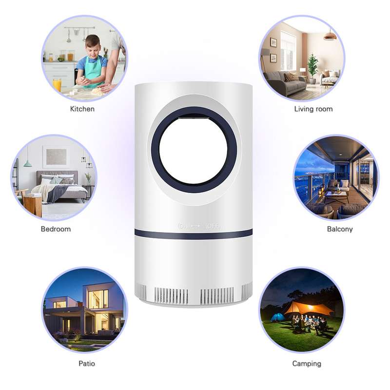 Mosquito Killer Lamp Indoor Bug Zapper UV LED Light USB Power Suction Mosquito Trap for Fly Mosquito