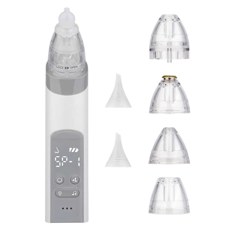 2 in 1 Baby Nasal Aspirator & Blackhead Remover Vacuum Electric Nose Suction Nose Cleaner with 3 Suc