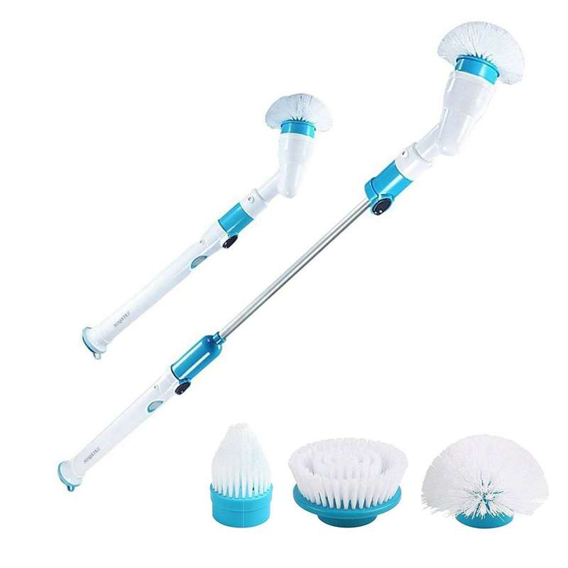 Electric Spin Scrubber Cordless Rechargeable Bathroom Scrubber Cleaning Brush Multi-functional with