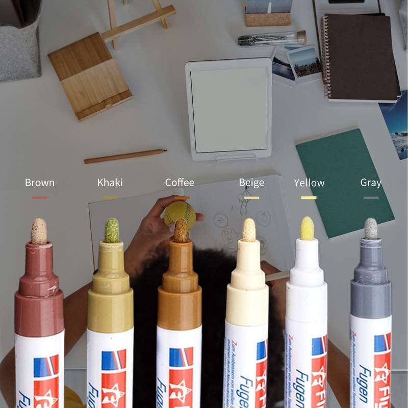 Grout Repair Marker Grout Tile Pen Grout Restorer Pen Renew Marker with Replacement Nib Tip for Tile