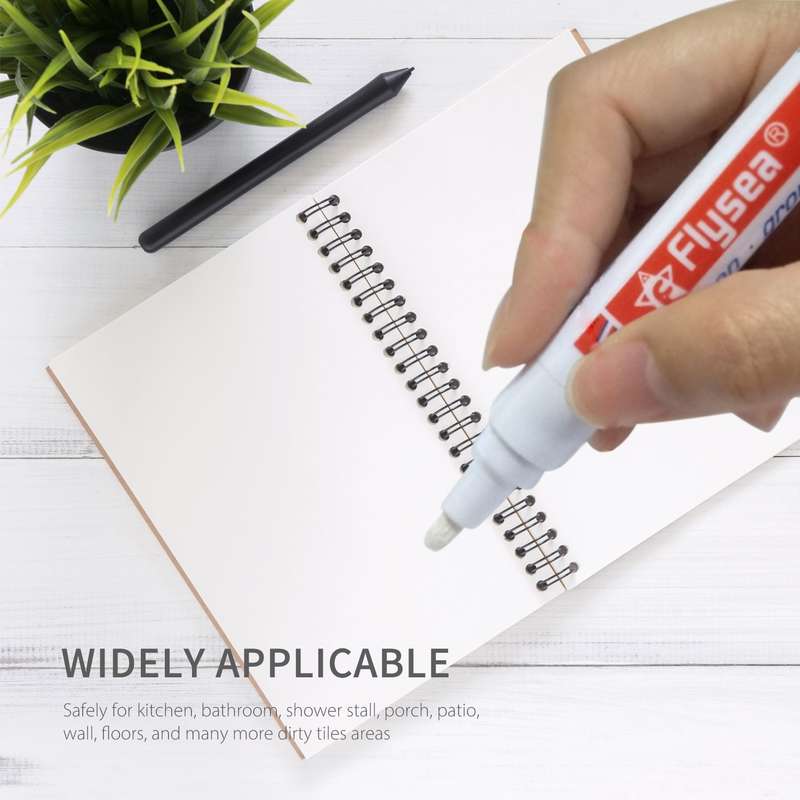 Grout Repair Marker Grout Tile Pen Grout Restorer Pen Renew Marker with Replacement Nib Tip for Tile