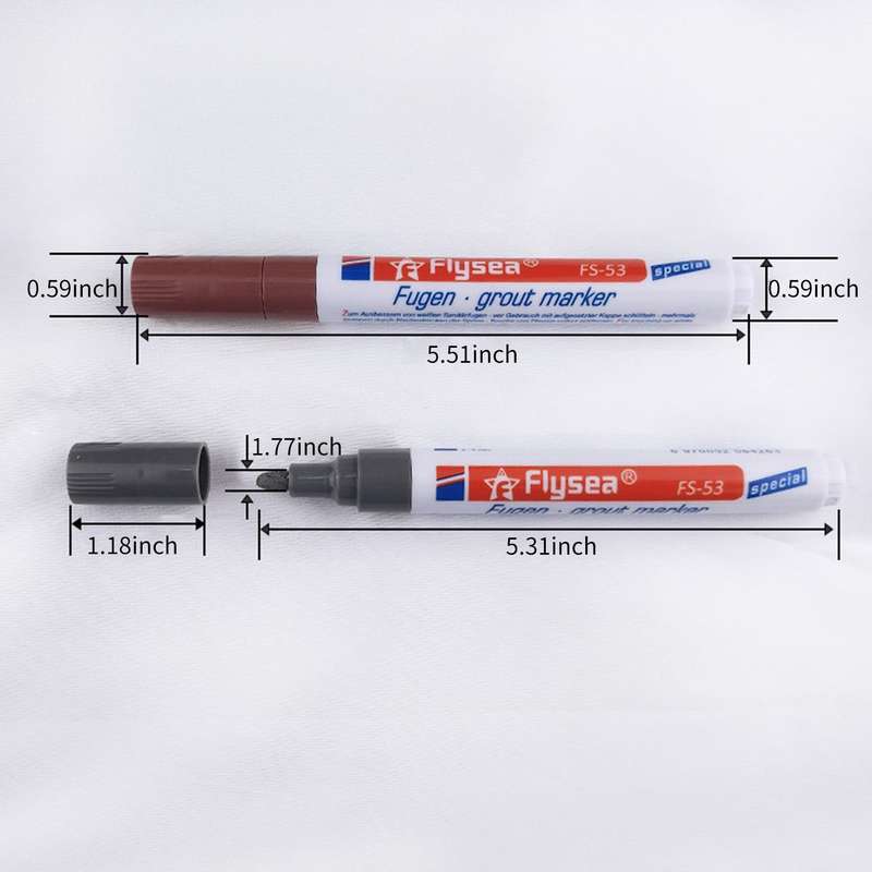 Grout Repair Marker Grout Tile Pen Grout Restorer Pen Renew Marker with Replacement Nib Tip for Tile