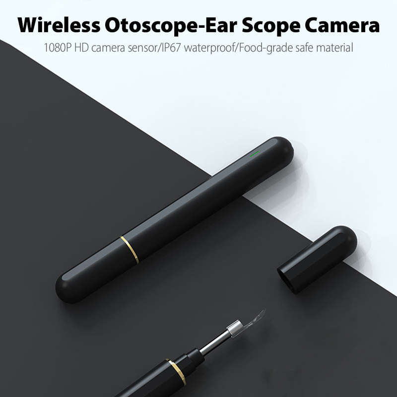 Smart Visual Ear Otoscope, 1080P Wireless Otoscope-Ear Scope Camera, USB Ear Wax removal Tools, Home