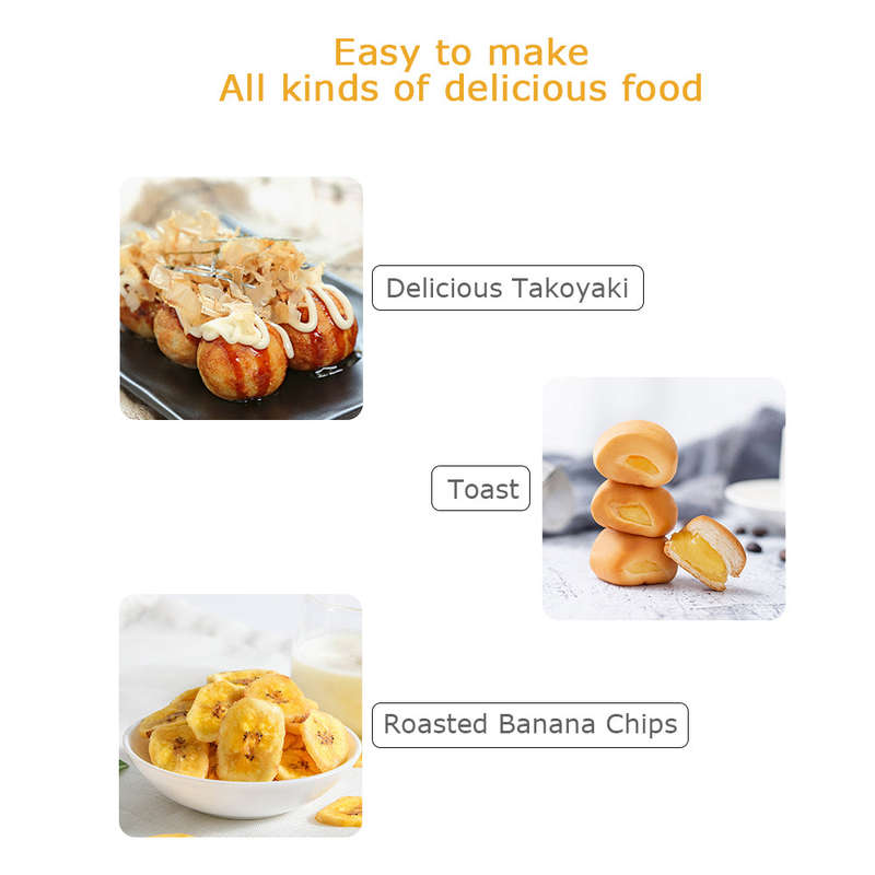 Takoyaki Maker Ebelskiver Maker Electric Takoyaki Pan Stuffed Pancake Pan Munk Aebleskiver Pan with