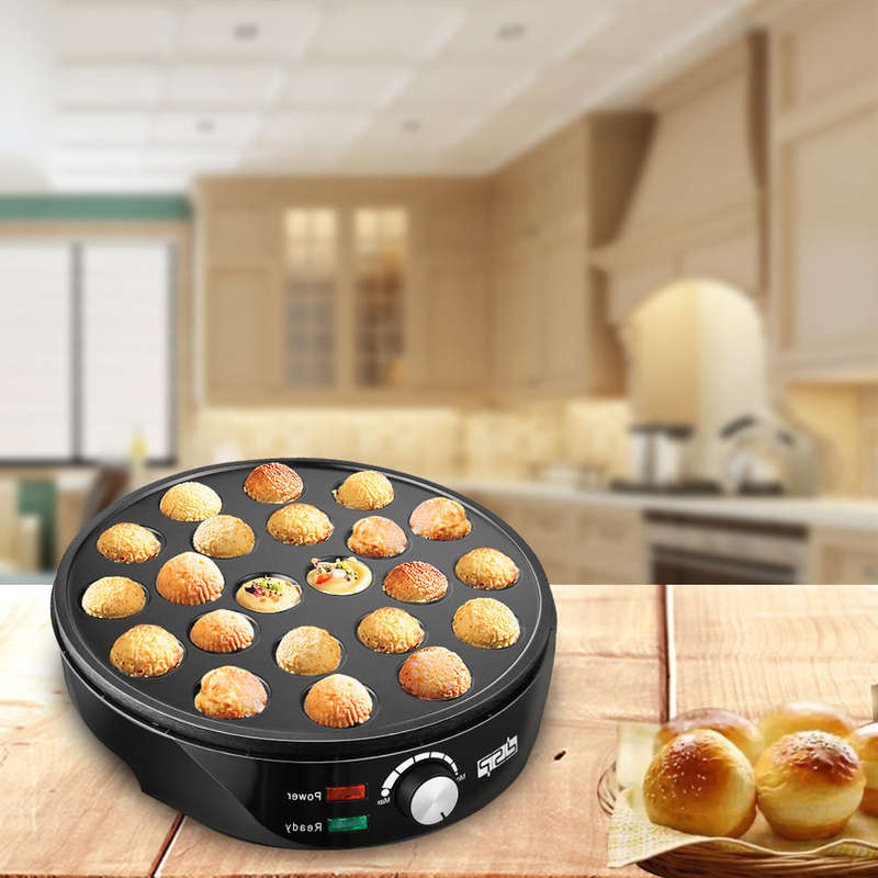 Takoyaki Maker Ebelskiver Maker Electric Takoyaki Pan Stuffed Pancake Pan Munk Aebleskiver Pan with
