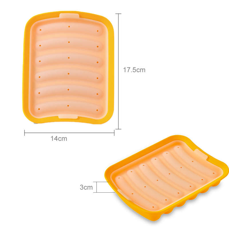 Silicone Sausage Mold Non-Stick Hot Dog Mold Finger Shaped Molds DIY Homemade Sausage Child Food Sup