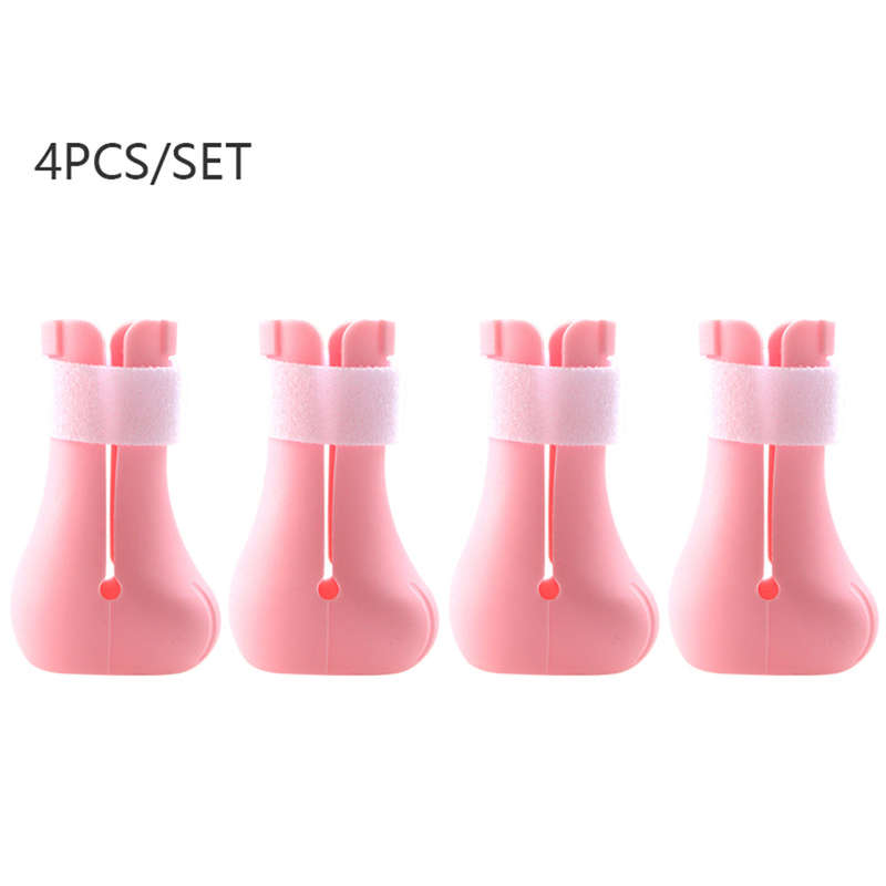 4pcs Anti-scratch Cats Foot Shoes Boots Silicone Pet Grooming Scratching Restraint Booties Ki