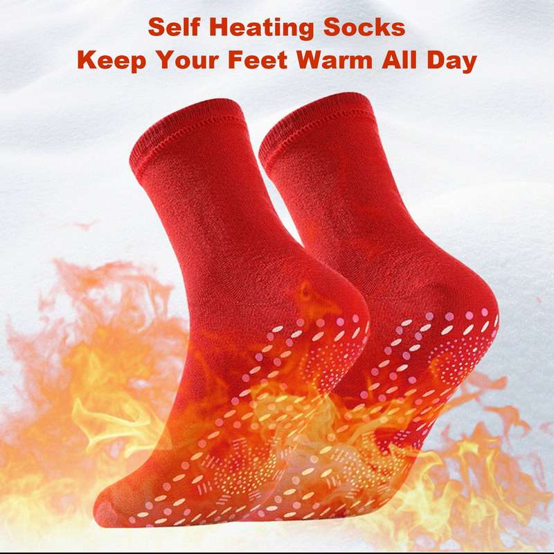 Heated Socks, Self Heating Socks, Tourmaline Self-Heating Magnetic Socks, Massage Socks for Men and