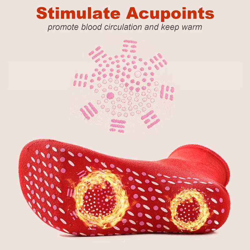 Heated Socks, Self Heating Socks, Tourmaline Self-Heating Magnetic Socks, Massage Socks for Men and