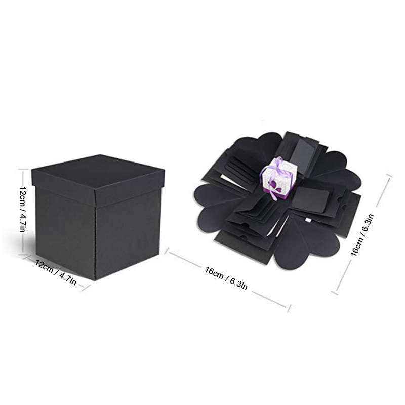 DIY Explosion Box Handmade Memory Scrapbook Photo Album Surprise Gift for Birthday Valentine's Day W