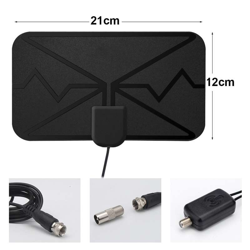 4K Digital Indoor TV Antenna with Signal Amplifier DVB-T HD TV Digital Antenna for More Channels