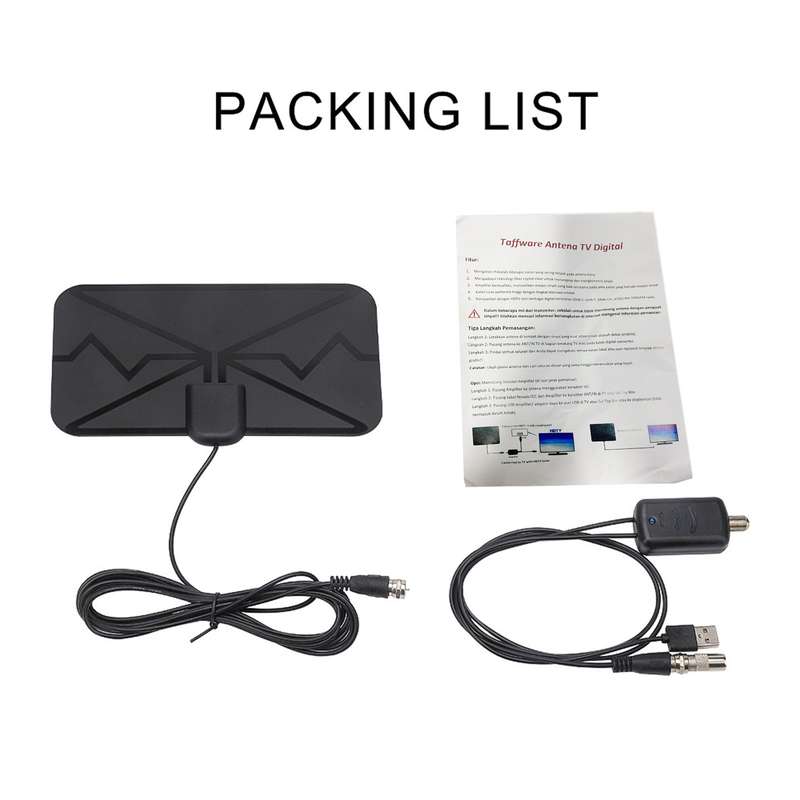 4K Digital Indoor TV Antenna with Signal Amplifier DVB-T HD TV Digital Antenna for More Channels