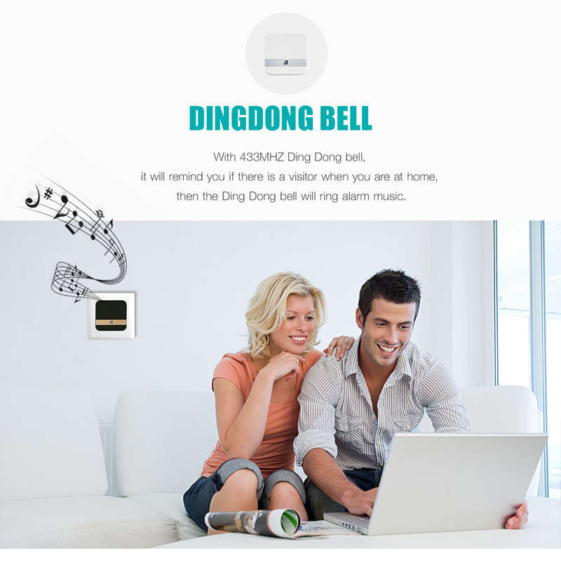 Plug-in Chime for Wireless Video Doorbell Entry Chime with Adjustable Volume Music Selection Ding-Do