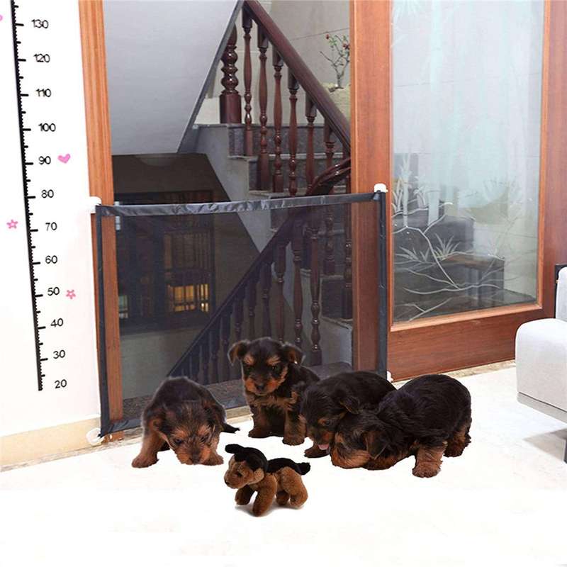 Mesh Pet Gate Pet Pet Safety Enclosure Isolation Net Portable Folding Stair Gate Flexible Mag