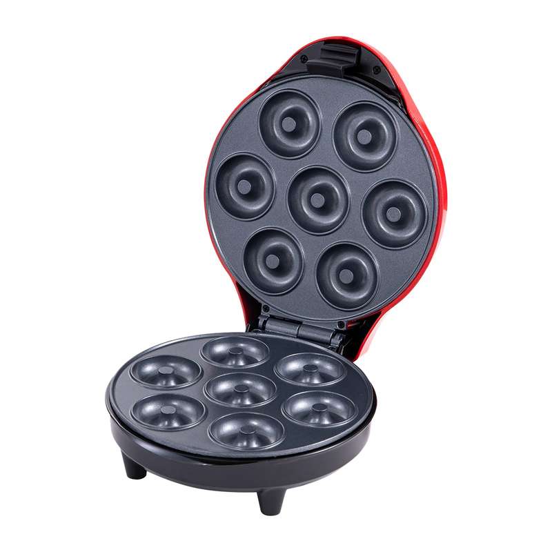 Mini Donut Maker Machine for Breakfast, Snacks, Desserts Doughnuts Maker Non-stick Surface, Makes 7