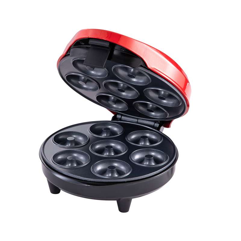 Mini Donut Maker Machine for Breakfast, Snacks, Desserts Doughnuts Maker Non-stick Surface, Makes 7