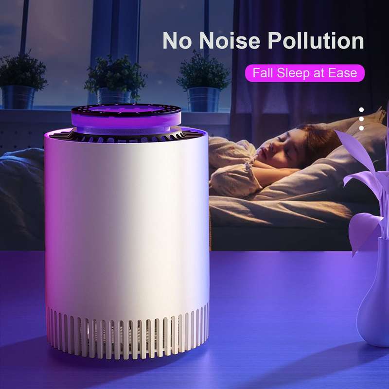 Electronic Fly Trap Light Indoor Insect Killer Blue Light Bug Zapper Gnat Catcher Light Inhalation F