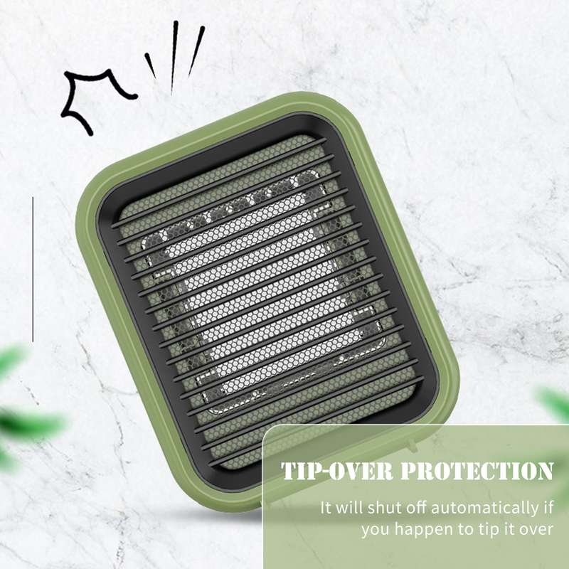 800W Electric Space Heater Overheat & Tip-over Protection Quiet Personal Space Heater with 2 Operati