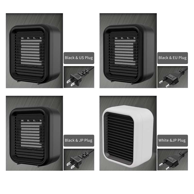 800W Electric Space Heater Overheat & Tip-over Protection Quiet Personal Space Heater with 2 Operati