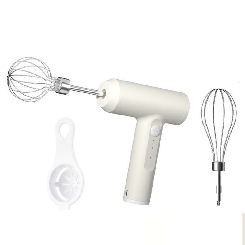 Electric Egg Beater with Two Wire Beaters Food Beater Whisk 3 Speeds Upright Wireless Handheld Mixer