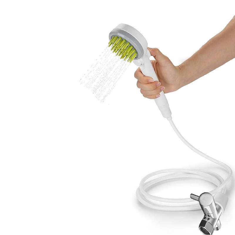 Dog Shower Sprayer,Dog Bath Showerhead Cat Massage Combing Brush 2-in-1 Dog Water Sprinkler M