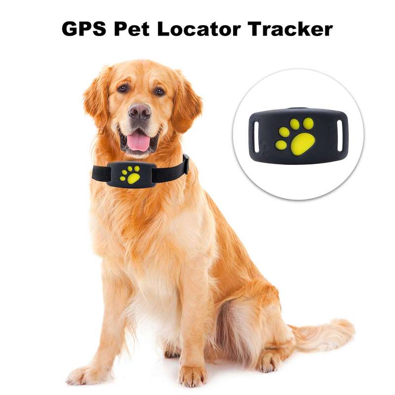 GPS Pet Locator Tracker, Pet Anti-Lost Device, Waterproof Dog Tracker Collar with GPS, Wirele