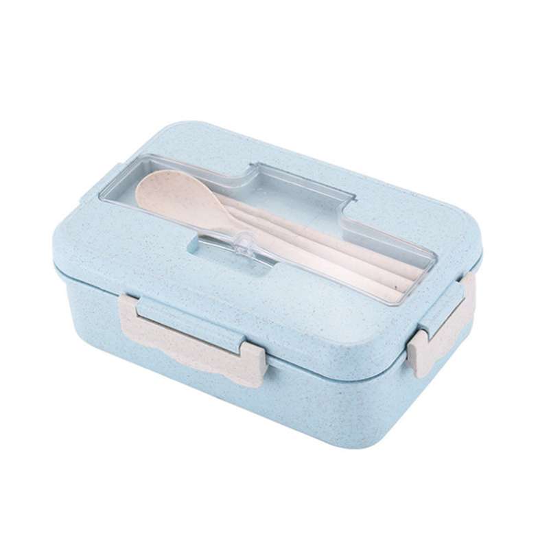 Leakproof Bento Box For Adults With 3 Compartment  Lunch Box For Kids With Spoon & Chopsticks Microw
