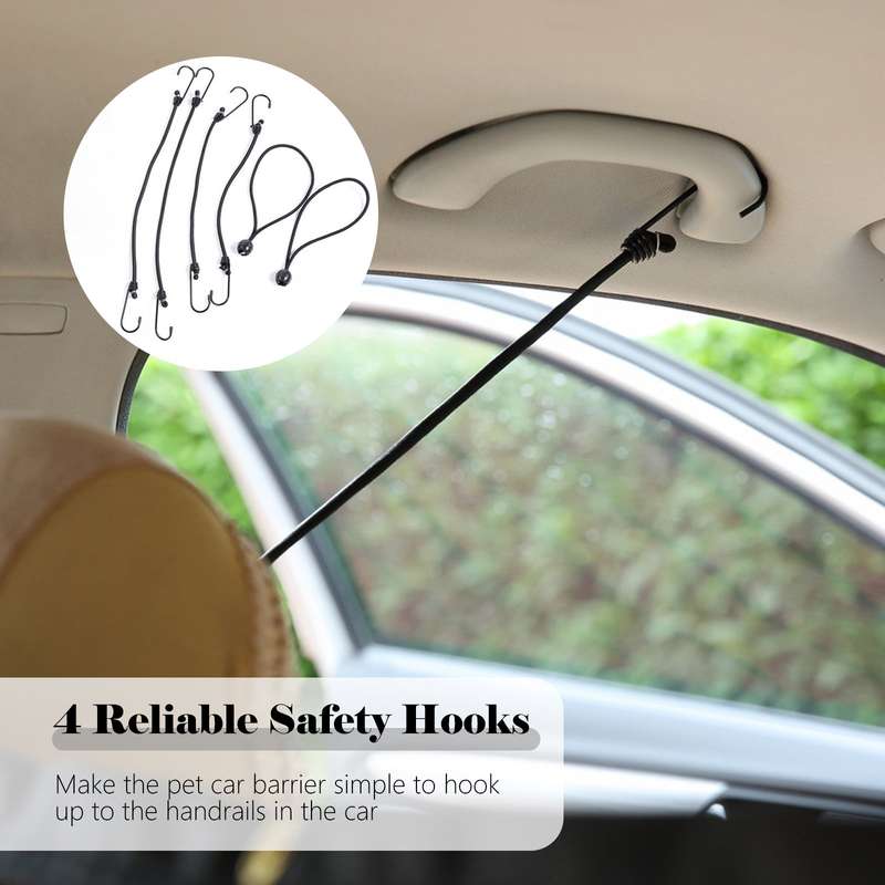 Dog Car Barrier SUV Pet Barrier See Through Net Pet Barrier Safety Vehicle Barrier Pet Separa