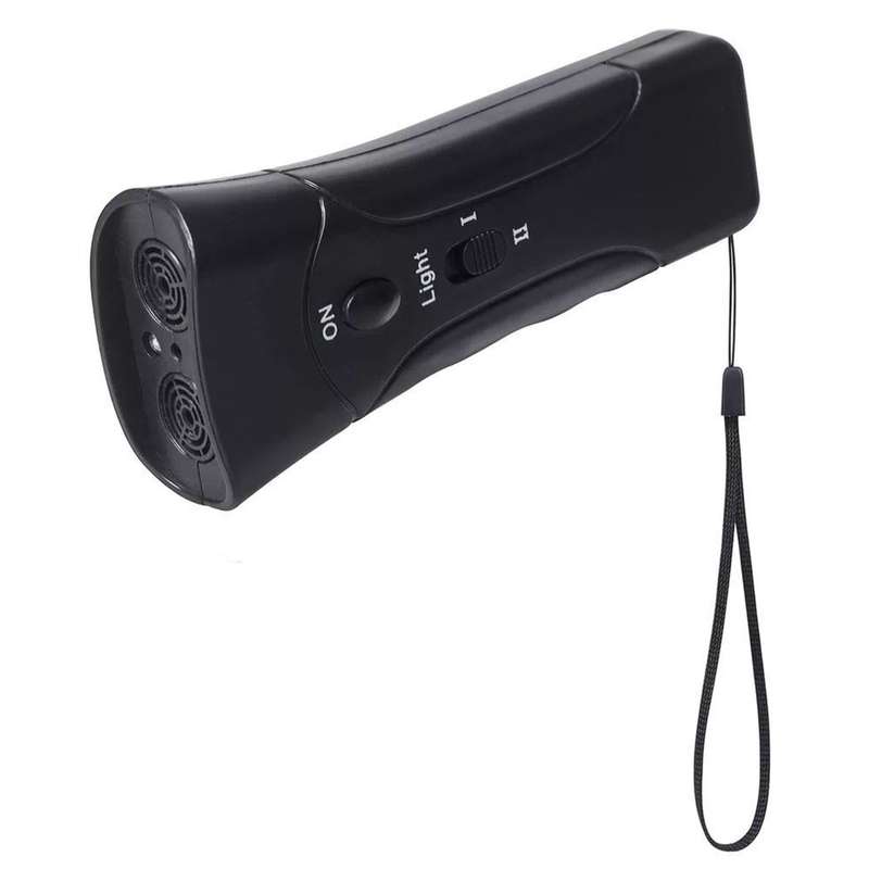 Ultrasonic Dual Head Anti-Bark Dog Training Equipment, Dog Barking Trainer, LED Light Dog Rep