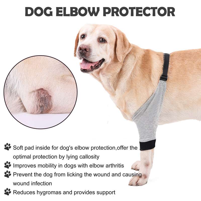 Dog Elbow Protector Front Leg Sleeve Adjustable Pet Operation Injury Recovery Protective Brac
