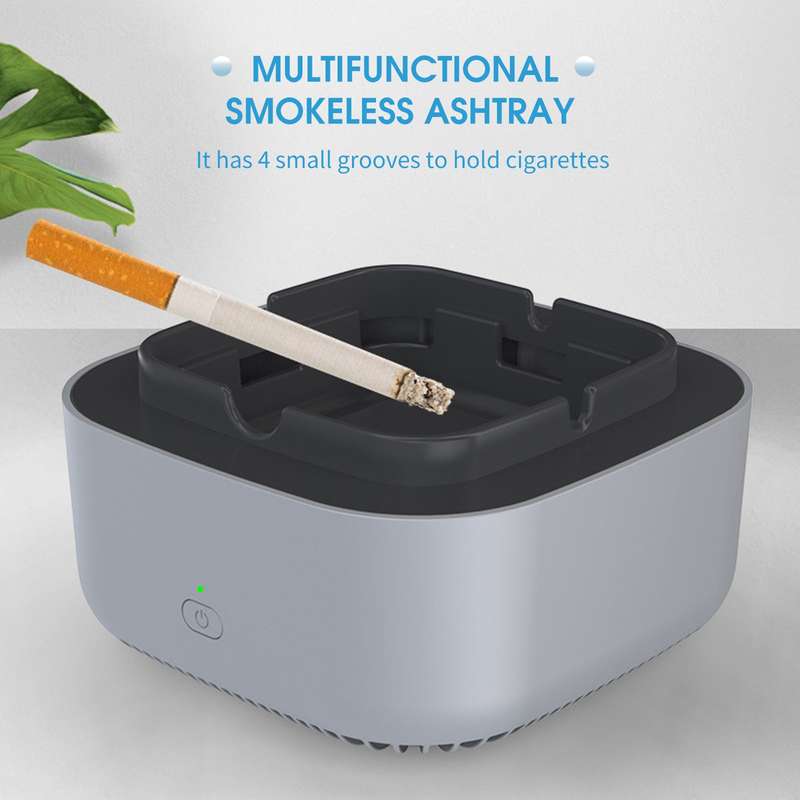 Multifunctional Smokeless Ashtray Negative Ion Air Fresher Smoke Grabber Air Purifier Ash Tray for C