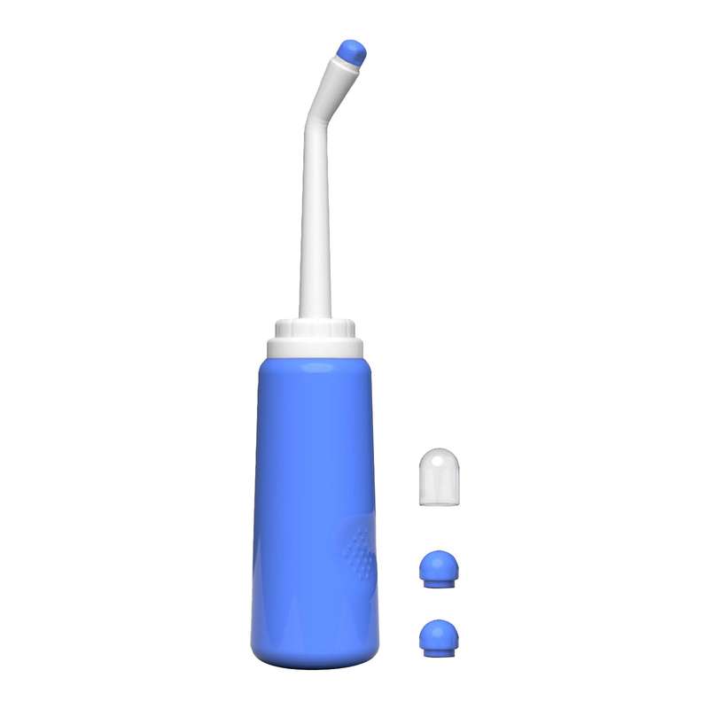 Portable Travel Bidet with 2 Nozzle Spray 500ml Travel Bidet Handheld Personal Bidet Empty Bottle fo