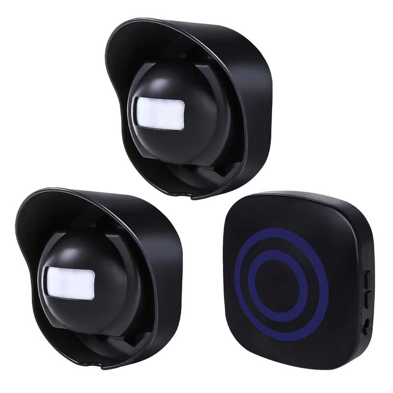 Multifunctional Wireless Driveway Alarm Waterproof Outdoor Motion Sensor Alarm 1 Receiver 2 Transmit