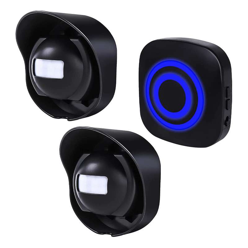 Multifunctional Wireless Driveway Alarm Waterproof Outdoor Motion Sensor Alarm 1 Receiver 2 Transmit