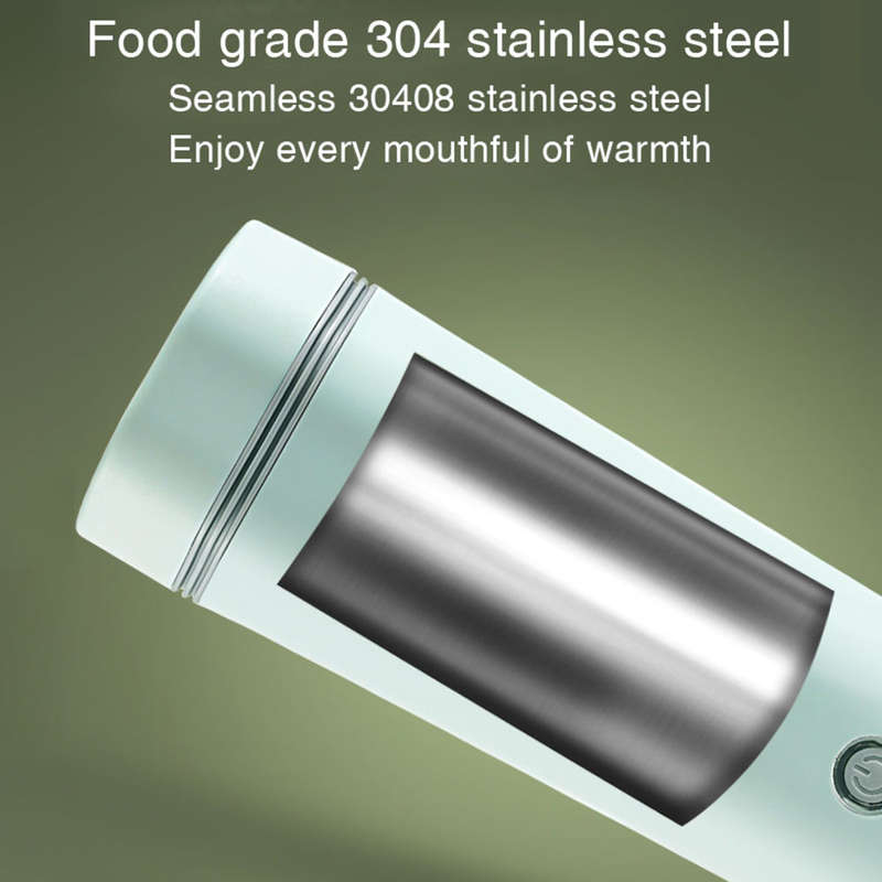 Portable Electric Kettle for Boiling Water 350ML Travel Beaker Tea Kettle Hot Water Boiler Stainless