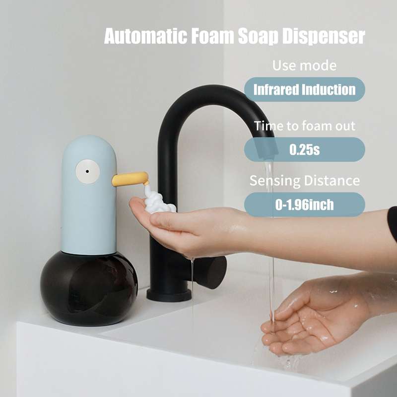 400mL Duck Shaped Automatic Foam Soap Dispenser Touchless Foaming Soap Dispenser USB Rechargeable De