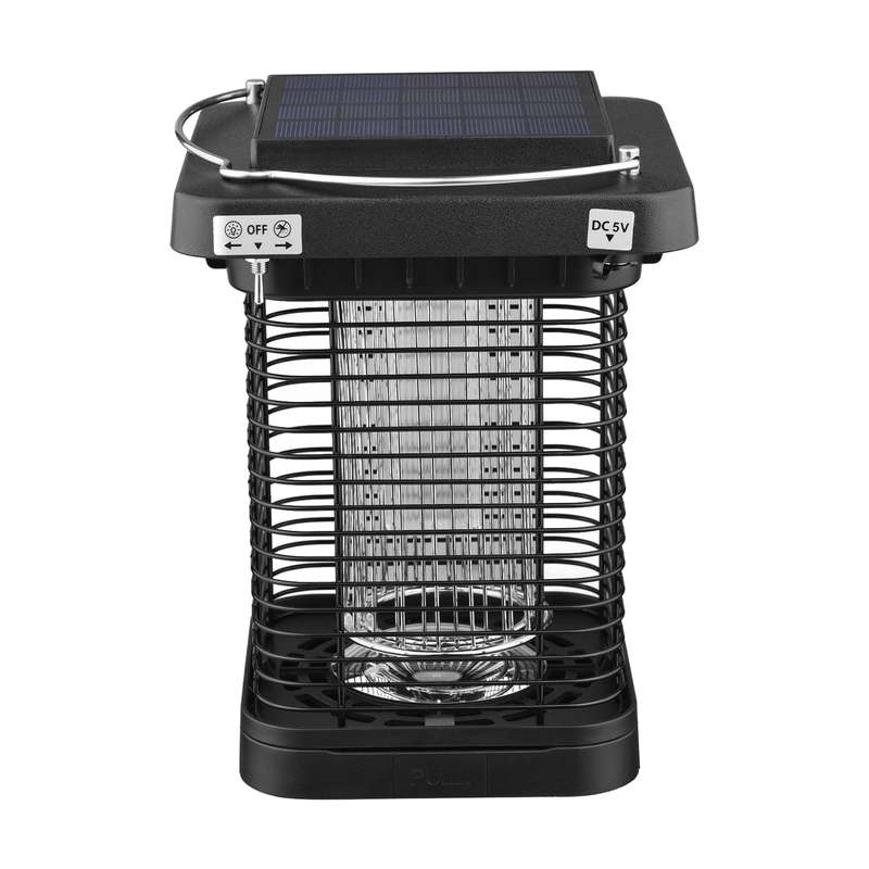 Outdoor Solar Powered Bug Killer Zapper High Powered Electric Mosquito Insect Fly Trap IP65 Waterpro