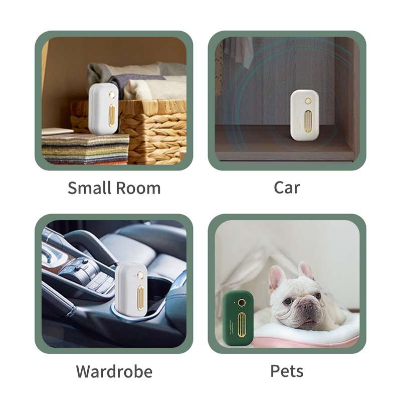 Ozone Air Purifier Rechargeable Ozone Machine Mini Odor Eliminator USB Rechargeable Bedroom Air Clea