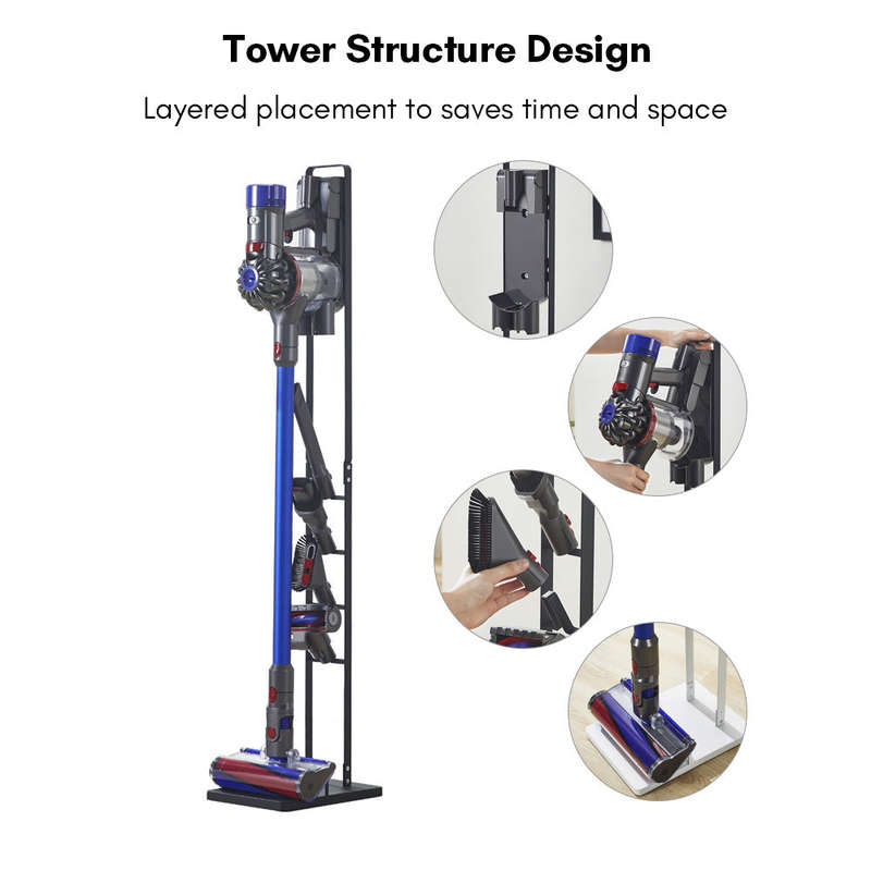 Vacuum Stand Compatible with Dyson Storage Stand Holder for V6 V7 V8 V10 V11 Handheld Cordless Vacuu