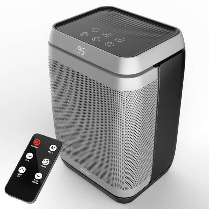 Aoresac 1500W Portable Space Heater with Remote Control 80Oscillation PTC Ceramic Heater with Digit
