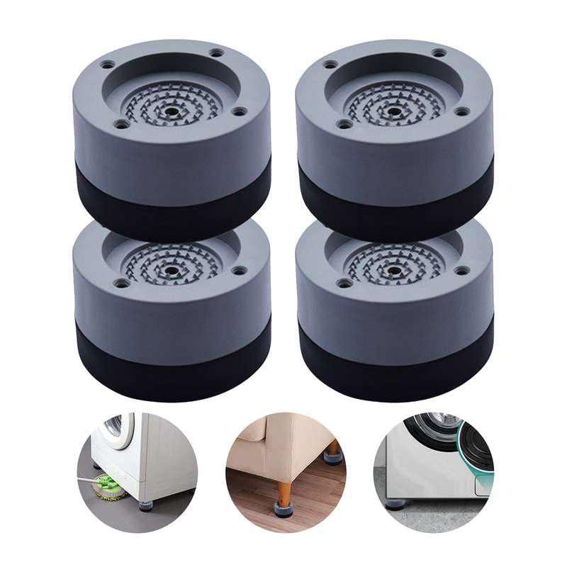 4PCS Washing Machine Base Foot Pads Anti Slip Anti Vibration Pads for Home Appliances Washing Machin