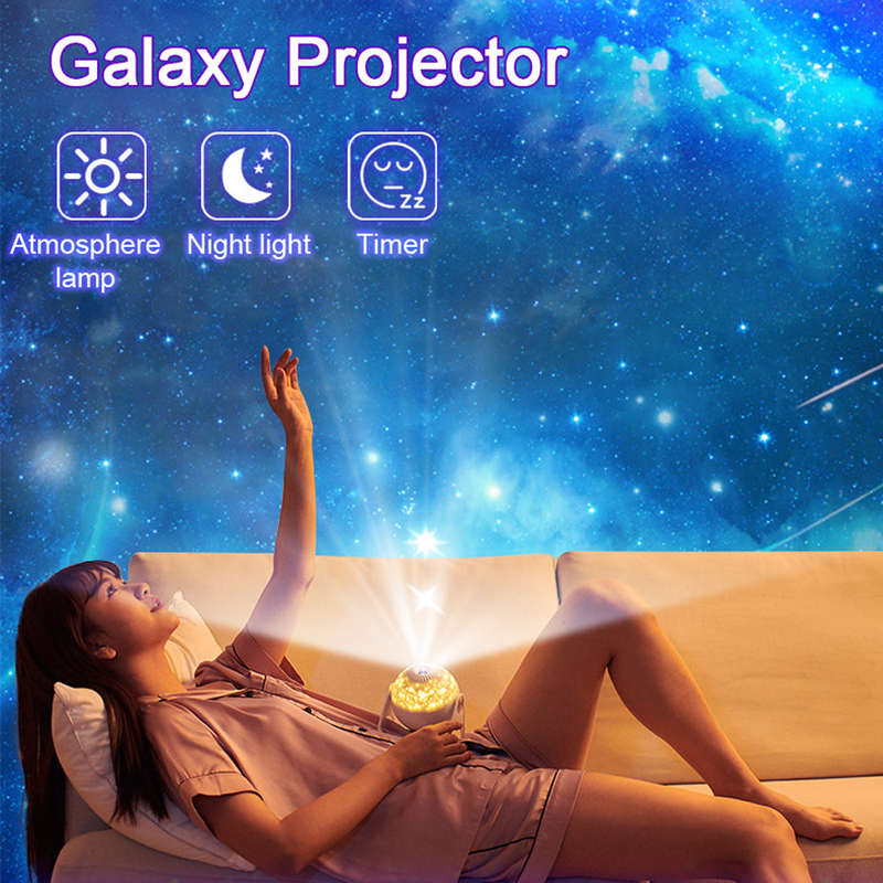 Galaxy Projector Moon lamp-Baby Night Light Star Planetarium Projector 7 in 1 Constellation Projecti