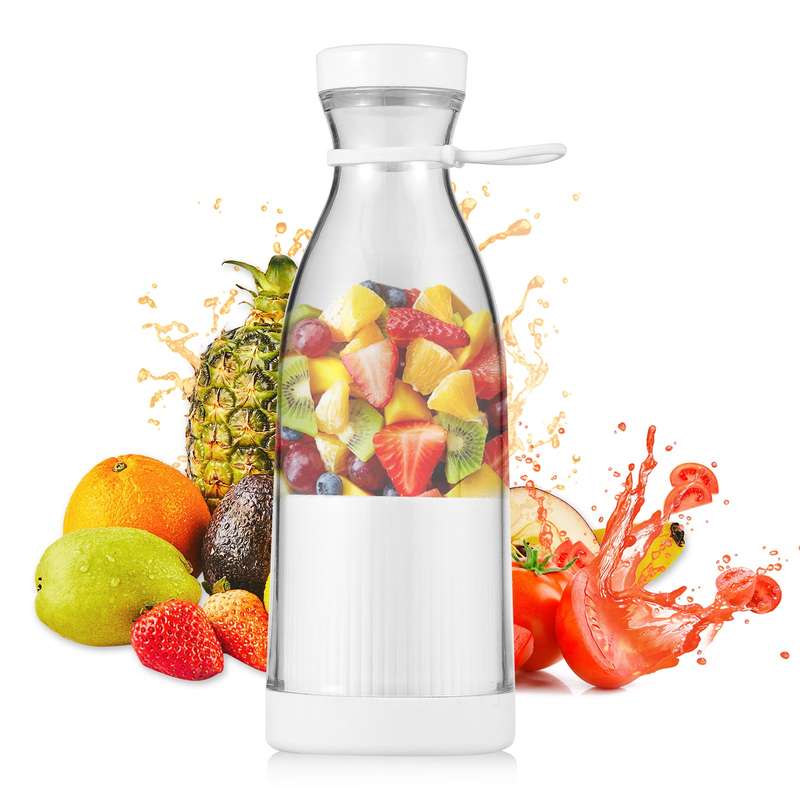 Portable Mini Electric Blender 300ml Juicer Cup 6 Blades for Smoothie Milkshake Juice Baby Food Buil