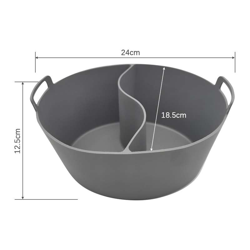 2pcs Slow Cooker Liners for 6/7/8 Quarts Slow Cooker Food Grade Silicone Crock-Pot Divider Liner Reu